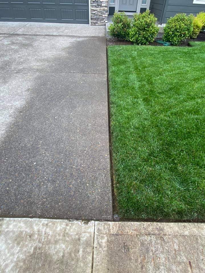 Precision driveway and lawn edging